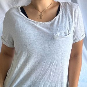 H&M Stretchy White Short Sleeve Tee